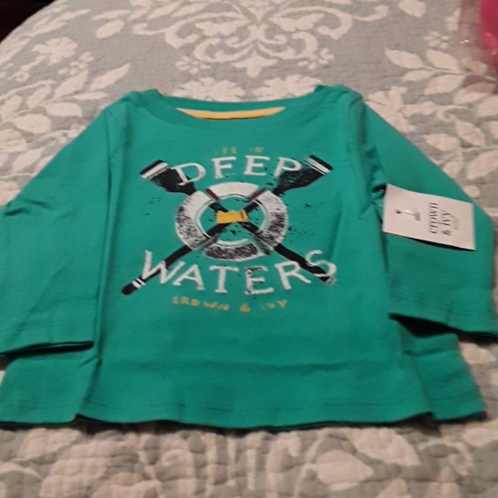 Long sleeve tshirt turquoise